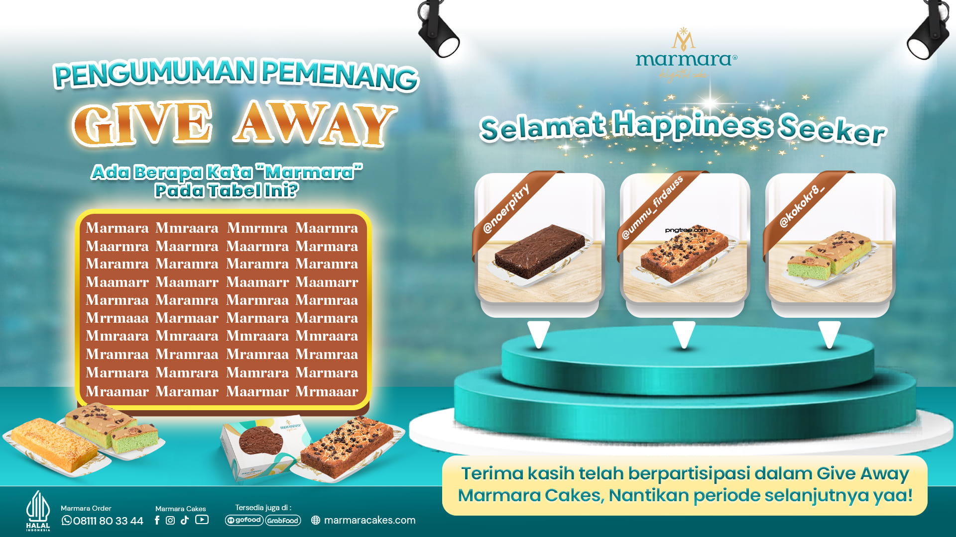 [6] JUNI PENGUMUMAN GIVE AWAY